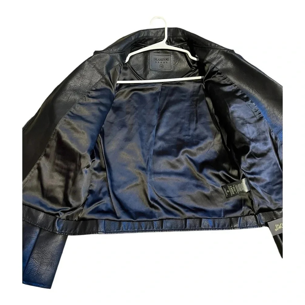 Blank NYC X Anthro Vegan Moto Jacket in black with black hardware 🔥 - Picture 5 of 6